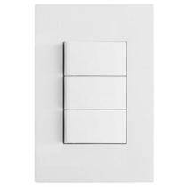 Conjunto Interruptor Triplo Paralelo 4X2 Satin Brs12061-8Br