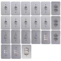 Conjunto interruptores tomadas kit casa completa conjunto de tomadas