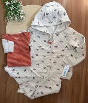 Conjunto inverno Cinza Urso 3 peças bebê menino Carters