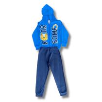 Conjunto Inverno Infantil Meninos Ziper e Touca