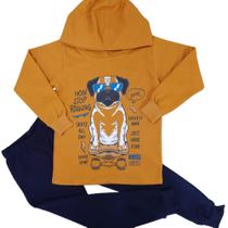Conjunto Inverno Infantil Moletom Cachorro Menino 13999