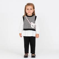 Conjunto Inverno Menina Blusa M/L e legging termica Infanti