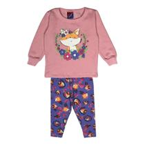Conjunto Inverno Menina Fox Flower