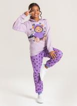 Conjunto Inverno Menina Lilás Blusão e Calça em Moletom Ursinha Conjunto Inverno Menina Lilás Blusão e Calça em Moletom Ursinha