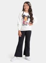 Conjunto Inverno Menina Natural Blusão em Moletom e Calça Bailarina Garota Shine Conjunto Inverno Menina Natural Blusão em Moletom e Calça Bailarina Garota Shine