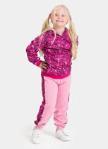 Conjunto Inverno Menina Pink Blusão com Capuz e Calça em Moletom Ursinhas Conjunto Inverno Menina Pink Blusão com Capuz e Calça em Moletom Ursinhas