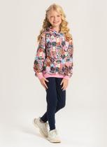 Conjunto Inverno Menina Rosa Blusão com Capuz e Legging em Cotton Cachorrinhos Conjunto Inverno Menina Rosa Blusão com Capuz e Legging em Cotton Cachorrinhos