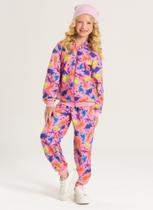 Conjunto Inverno Menina Rosa Jaqueta Com Capuz e Calça em Moletom Dino Conjunto Inverno Menina Rosa Jaqueta Com Capuz e Calça em Moletom Dino
