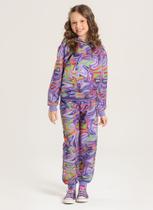 Conjunto Inverno Menina Tulipa Blusão Com Capuz e Calça em Moletom Labirinto das Cores Conjunto Inverno Menina Tulipa Blusão Com Capuz e Calça em Moletom Labirinto das Cores
