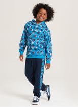 Conjunto Inverno Menino Azul Blusão Com Capuz e Calça em Moletom Molekada Conjunto Inverno Menino Azul Blusão Com Capuz e Calça em Moletom Molekada