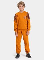 Conjunto Inverno Menino Canela Blusão e Calça com Detalhe Radical Conjunto Inverno Menino Canela Blusão e Calça com Detalhe Radical