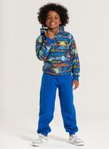 Conjunto Inverno Menino Marinho Blusão com Capuz e Calça em Moletom Barbatana Interativa Conjunto Inverno Menino Marinho Blusão com Capuz e Calça em Moletom Barbatana Interativa