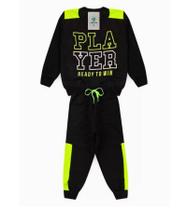Conjunto Inverno Menino Player Ready To Win Neon Tam.8