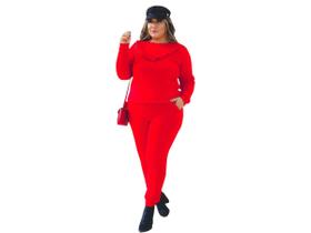 Conjunto Inverno Moda Feminina Plus Size Frio Moda P Ao Xgg - Dona Moça