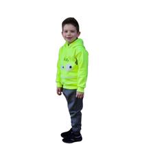 Conjunto Inverno Moletom Masculino Infantil Com Capuz