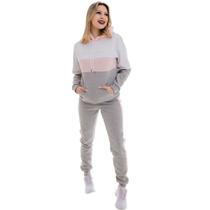 Conjunto Inverno Moletom Quentinho de Frio Feminino Adulto