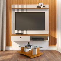 Conjunto Íris c/ Mesa de Centro Frizz Cinamomo/Off-White