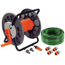 Conjunto Irrigação Mangueira 20m Enrolador Esguicho Engate 9 Peças Tramontina Conjunto Irrigação Mangueira 20m Enrolador Esguicho Engate 9 Peças Tramontina