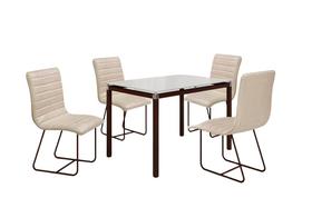 Conjunto Itália com 4 Cadeiras e Base Tocantins BM Tubulares