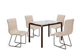 Conjunto Itália com 4 Cadeiras e Base Tocantins BM Tubulares Conjunto Itália com 4 Cadeiras e Base Tocantins BM Tubulares