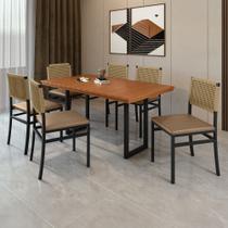 Conjunto Itália Tampo Ripado Eucalípto 160x90cm com 6 Cadeiras Madri Conjunto Itália Tampo Ripado Eucalípto 160x90cm com 6 Cadeiras Madri