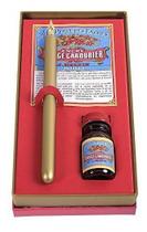 Conjunto J Herbin Cabo Pena E Tinta Vermelha Para Caligrafia