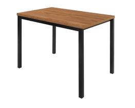 Conjunto Jade Flex 1,10m Tampo Laminado com 4 Cadeiras Marrom/Preto Fosco/Caramelo/Amendoa