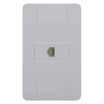 Conjunto Jangada 1 Tomada Rede RJ45 Cat6 Branco Romazi