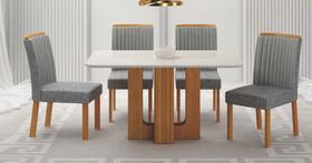 Conjunto jantar 4 cadeiras 1,20x80 Izabelle - Arbo Design Conjunto jantar 4 cadeiras 1,20x80 Izabelle - Arbo Design