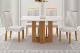Conjunto jantar 4 cadeiras 1,20x80 Izabelle - Arbo Design