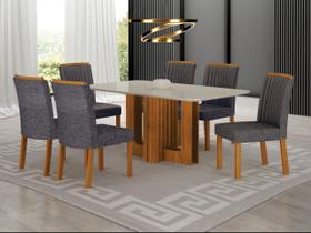 Conjunto jantar 6 cadeiras 1,80x090 Izabelle - Arbo Design Conjunto jantar 6 cadeiras 1,80x090 Izabelle - Arbo Design
