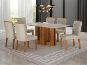 Conjunto jantar 6 cadeiras 1,80x090 Izabelle - Arbo Design Conjunto jantar 6 cadeiras 1,80x090 Izabelle - Arbo Design