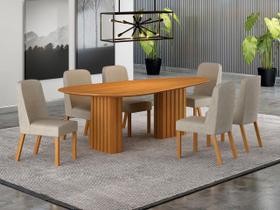 Conjunto jantar 6 cadeiras maciça 1,80x0,90 Iza Arbo Design