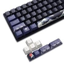Conjunto japonês de 78 teclas Keycaps XVX PBT Great Wave of Kanagawa Conjunto japonês de 78 teclas Keycaps XVX PBT Great Wave of Kanagawa
