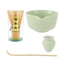 Conjunto Japonês De Matcha, 4 Peças, Tigela De Cerâmica, Batedor De Bambu, Colher De Chá, Presentes
