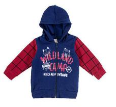 Conjunto Jaqueta c/ capuz moletom, mangas e calça moleto infantil bebê Ralakids