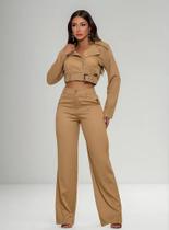 Conjunto Jaqueta+calça Wide Leg Empório Pit Bull 84684