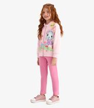 Conjunto Jaqueta com Capuz e Legging Rovi Kids Rosa Conjunto Jaqueta com Capuz e Legging Rovi Kids Rosa