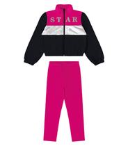 Conjunto Jaqueta Com Legging Star Rovi kids Rosa