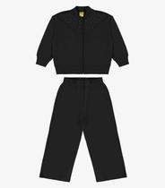 Conjunto Jaqueta com Wide Leg Moletom Rovi Kids Preto