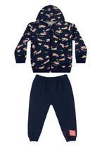 Conjunto Jaqueta e Calça em Moletom Bebê Menina Bee Loop