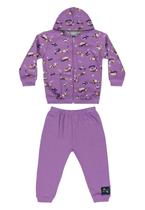 Conjunto Jaqueta e Calça em Moletom Bebê Menina Bee Loop