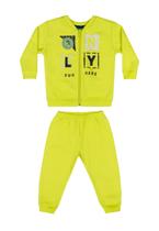 Conjunto Jaqueta e Calça em Moletom Bebê Menino Bee Loop