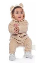 Conjunto Jaqueta E Calça Em Pelinho Capuz Orelha De Ursinha Conjunto Jaqueta E Calça Em Pelinho Capuz Orelha De Ursinha