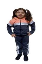 Conjunto Jaqueta e Calça Moletom Menina Detalhe em Strass