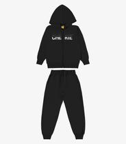 Conjunto Jaqueta e Calça Moletom Rovi Kids Preto Conjunto Jaqueta e Calça Moletom Rovi Kids Preto
