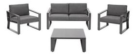 Conjunto Jardim Aluminio 4 Pecas Sofa Poltrona Mesa Centro Conjunto Jardim Aluminio 4 Pecas Sofa Poltrona Mesa Centro
