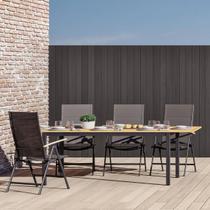 Conjunto Jardim Varanda 5 Pecas Preto Aluminio - Seul