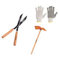 Conjunto Jardinagem 2 Peças Tesoura e Mini Picareta Tramontina Mais Luvas