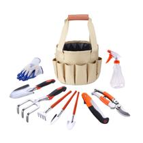 Conjunto Jardinagem Tesoura De Poda Serra Enxadas Luva 10 Peças